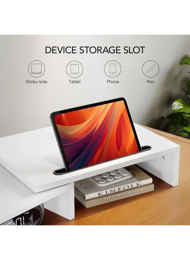 Baofali JJ959 Dual Monitor Stand with Storage Slots Adjustable Ergonomic Desk Organizer - Image 5